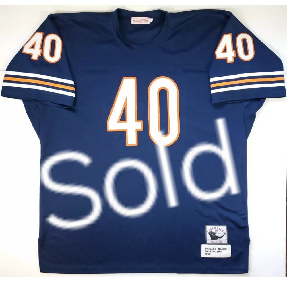 Chicago Bears Sayer 40 Mitchell Ness Mens Sz 56 XXXL Throwback 1965 Jersey Blue